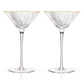 Viski Meridian Martini Glasses 2pk