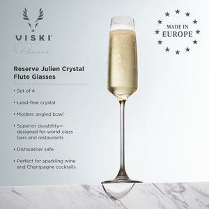 Viski Reserve Julien Crystal Champagne Flute 2Pk