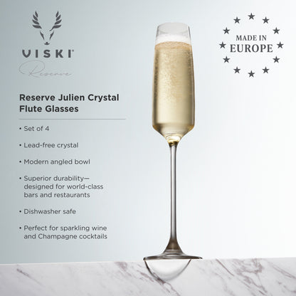 Viski Reserve Julien Crystal Champagne Flute 2Pk