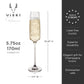 Viski Reserve Julien Crystal Champagne Flute 2Pk