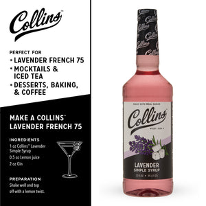 Collins Lavender Simple Syrup