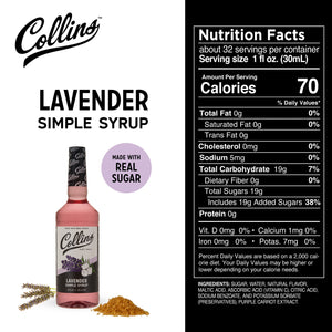 Collins Lavender Simple Syrup