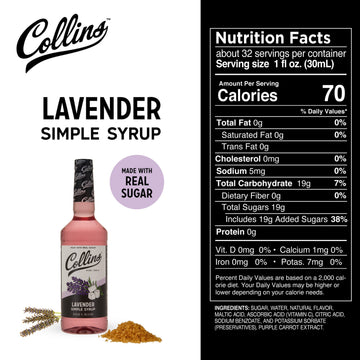 Collins Lavender Simple Syrup