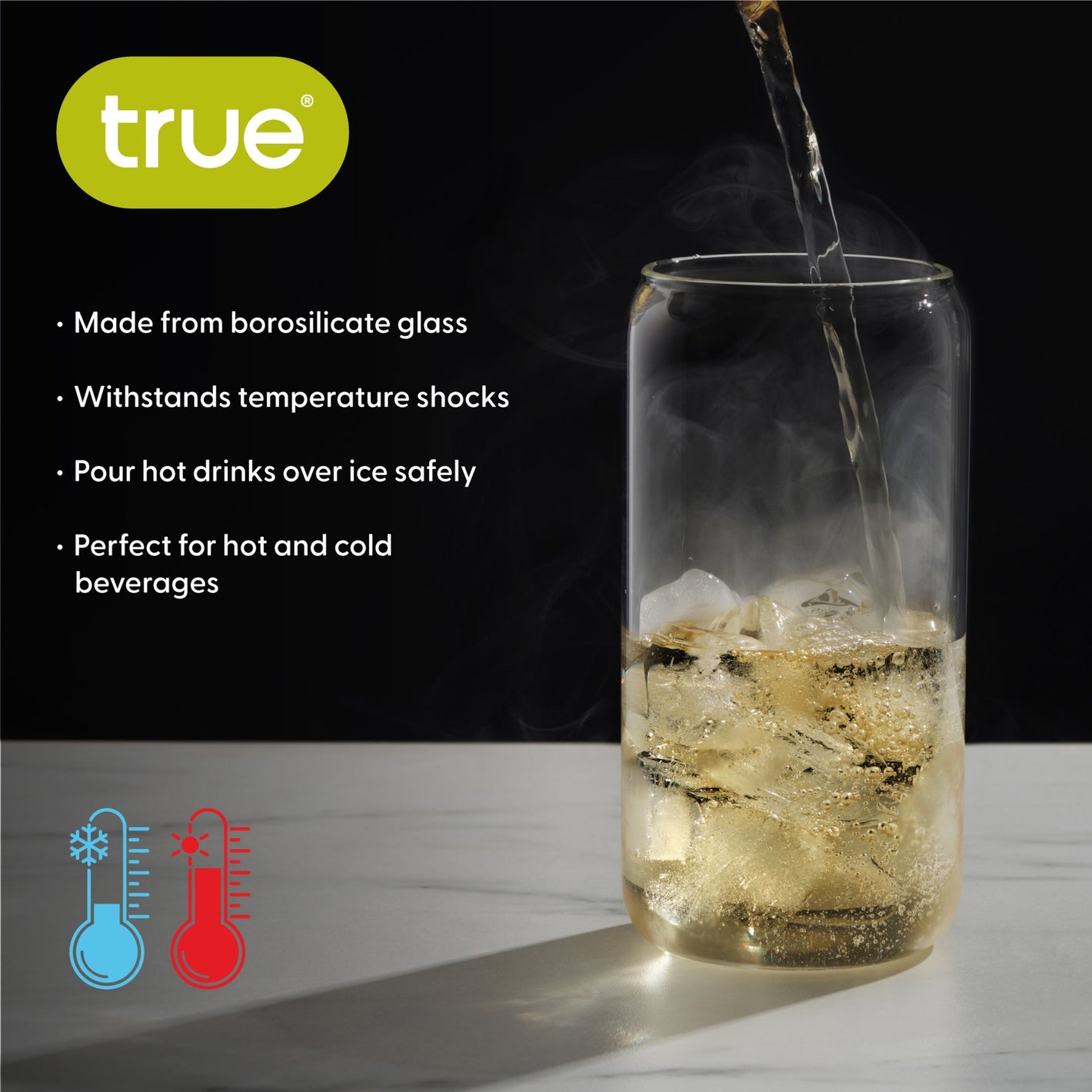 True Everyday Glass Tumblers 4Pk