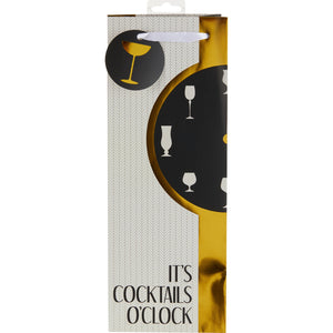 Cocktails Oclock Liquor Bottle Bag