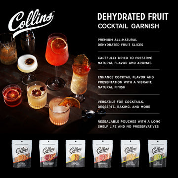 Collins Dehydrated Orange Cocktail Garnish 1.3oz