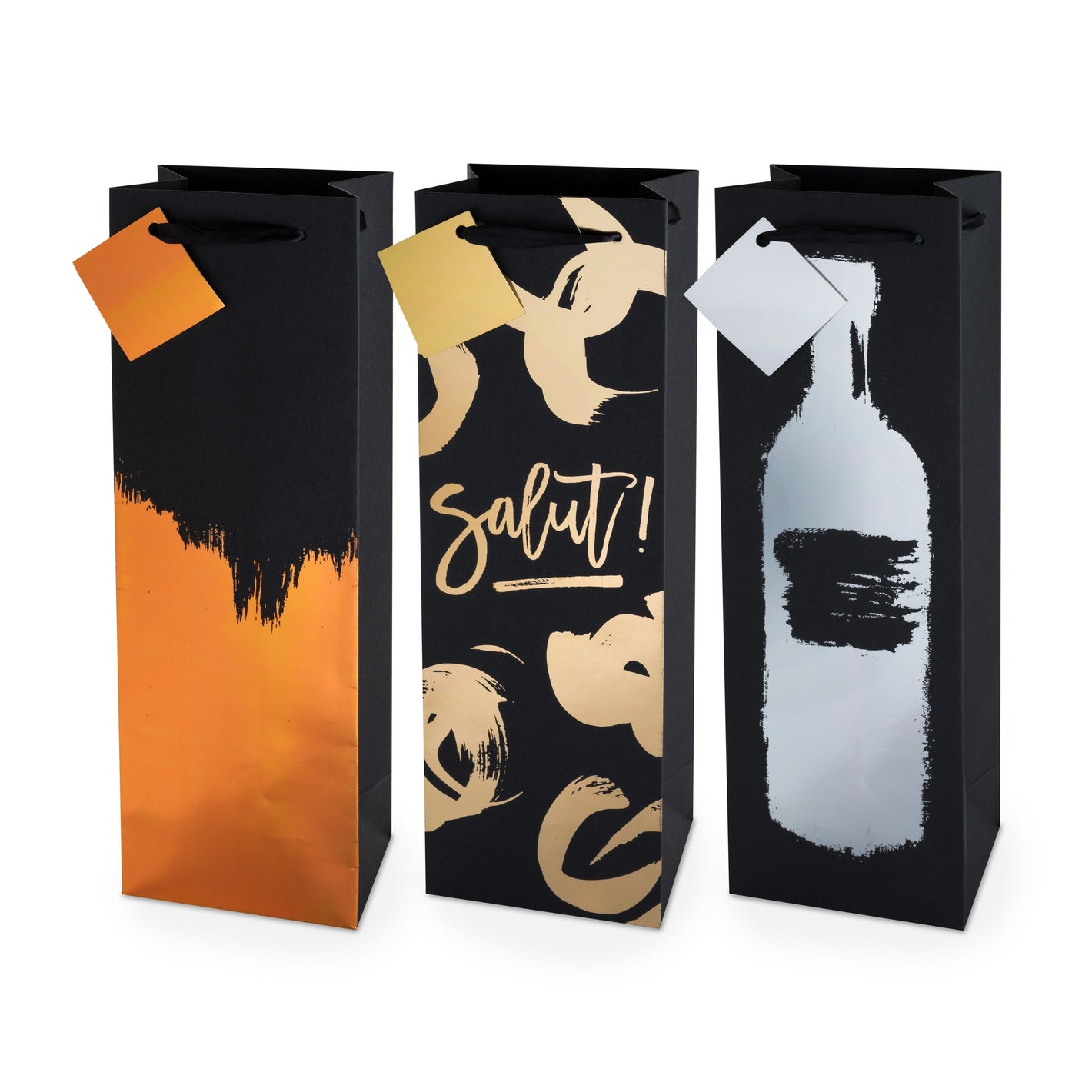 Assorted Metallic Brushstroke Gift Bag