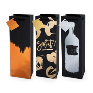 Assorted Metallic Brushstroke Gift Bag