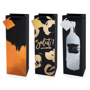 Assorted Metallic Brushstroke Gift Bag