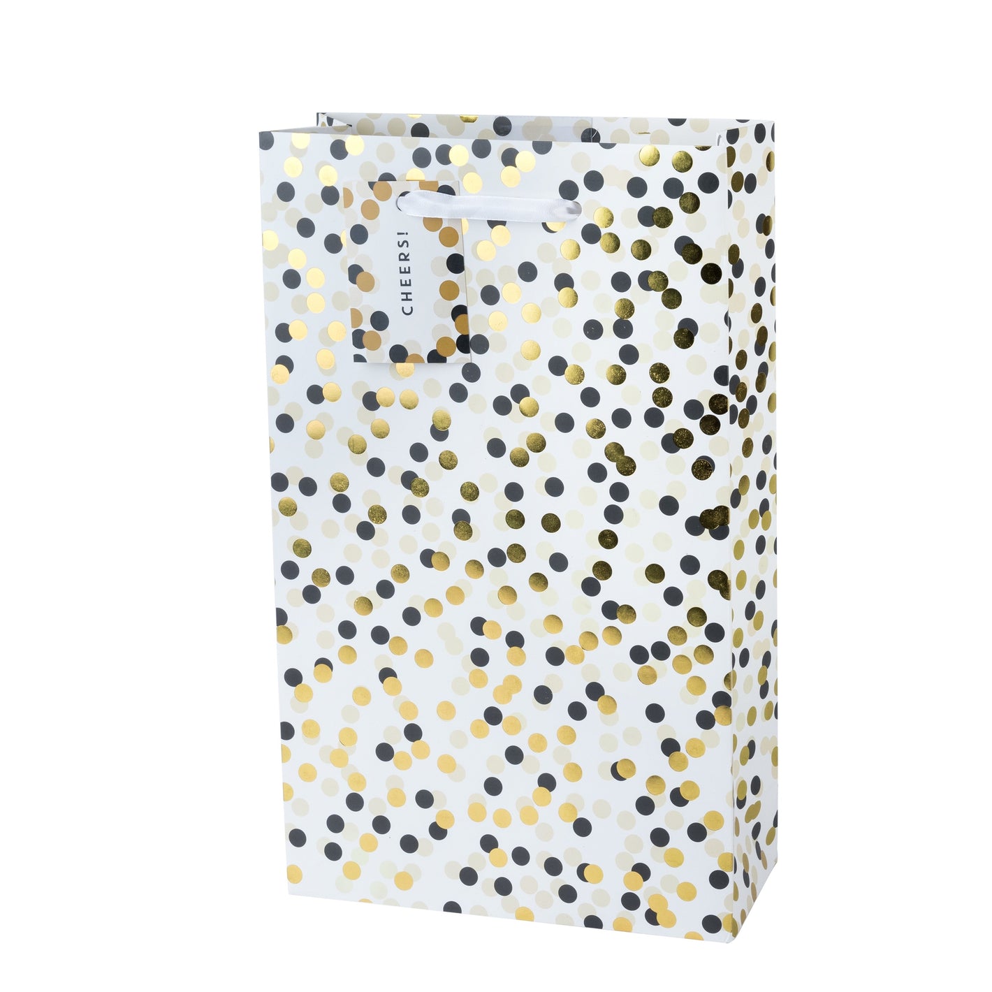 True Tuxedo Dot Double Wine Bag