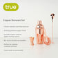 True Copper Barware Set
