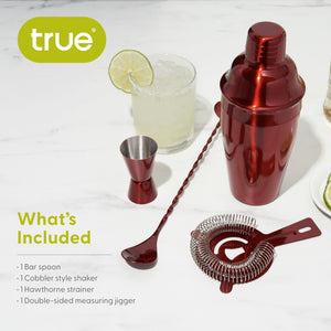True Red Barware Set