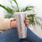 Glam Silver Double Walled Glitter Tumbler by Blush