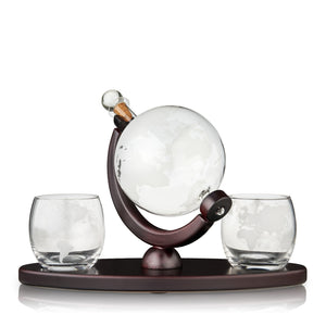 Viski Globe Decanter & Whiskey Tumblers