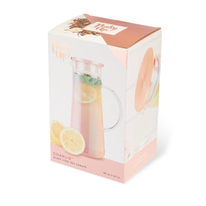 Pinky Up Charlie Iridescent Iced Tea Carafe