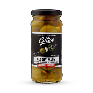 Collins Bloody Mary Garlic & Jalapeno Stuffed Olives 4.