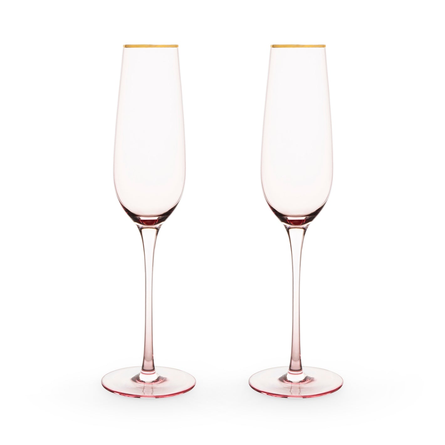 Twine Rose Crystal Champagne Flute