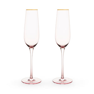 Twine Rose Crystal Champagne Flute