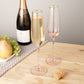Twine Rose Crystal Champagne Flute