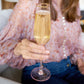 Twine Rose Crystal Champagne Flute