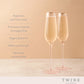 Twine Rose Crystal Champagne Flute