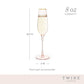 Twine Rose Crystal Champagne Flute