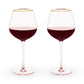 Twine Rose Crystal Red Wine Glass 2pk