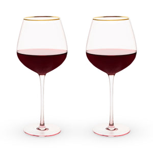 Twine Rose Crystal Red Wine Glass 2pk