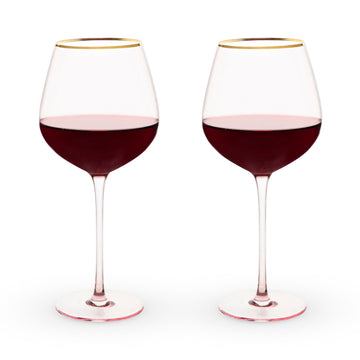 Twine Rose Crystal Red Wine Glass 2pk