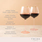 Twine Rose Crystal Red Wine Glass 2pk