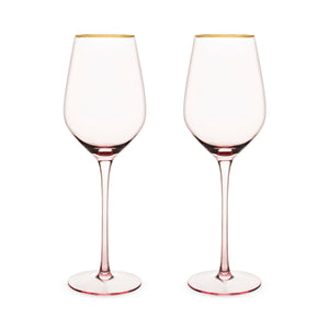 Twine Rose Crystal White Wine Glass