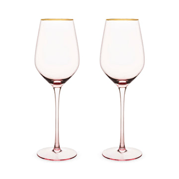 Twine Rose Crystal White Wine Glass