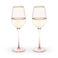 Twine Rose Crystal White Wine Glass