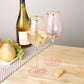Twine Rose Crystal White Wine Glass
