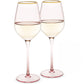 Twine Rose Crystal White Wine Glass