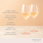 Twine Rose Crystal White Wine Glass