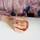 Twine Rose Crystal Stemless Wine Glass