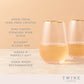 Twine Rose Crystal Stemless Wine Glass