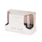 Twine Rose Crystal Stemless Wine Glass