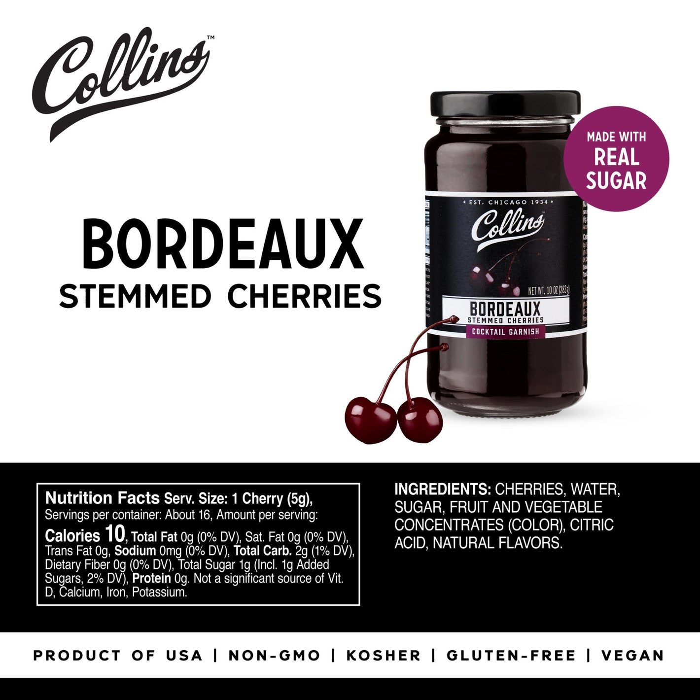 Collins Bordeax Style Cherries