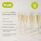True Party Plastic Champagne Flutes Sets 12