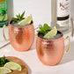 True Moscow Mule Hammered Copper Cocktail Mugs