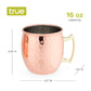 True Moscow Mule Hammered Copper Cocktail Mugs