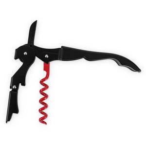 Truetap Double Hinged Corkscrew Matte Black & Red