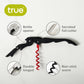 Truetap Double Hinged Corkscrew Matte Black & Red