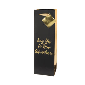 Say Yes to New Adventures Wine Gift Bag
