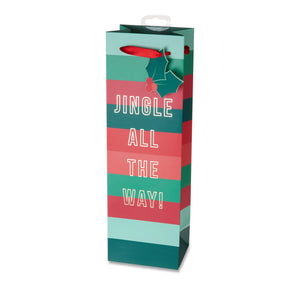 Jingle All The Way Single Bottle Wine Bag