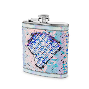Mermaid Change Sequin Captive Flask by Blush