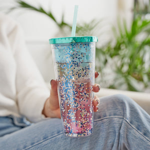 Mermaid Glitter Drink Tumbler by Blush