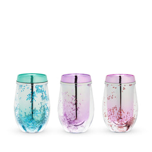 Mermaid Glitter Stemless Wine Tumbler by Blush